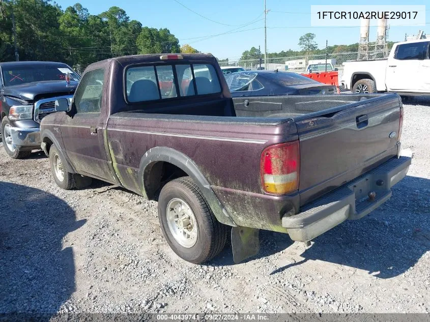 1994 Ford Ranger VIN: 1FTCR10A2RUE29017 Lot: 40439741