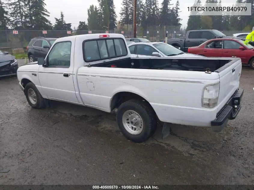 1994 Ford Ranger VIN: 1FTCR10A8RPB40979 Lot: 40505570