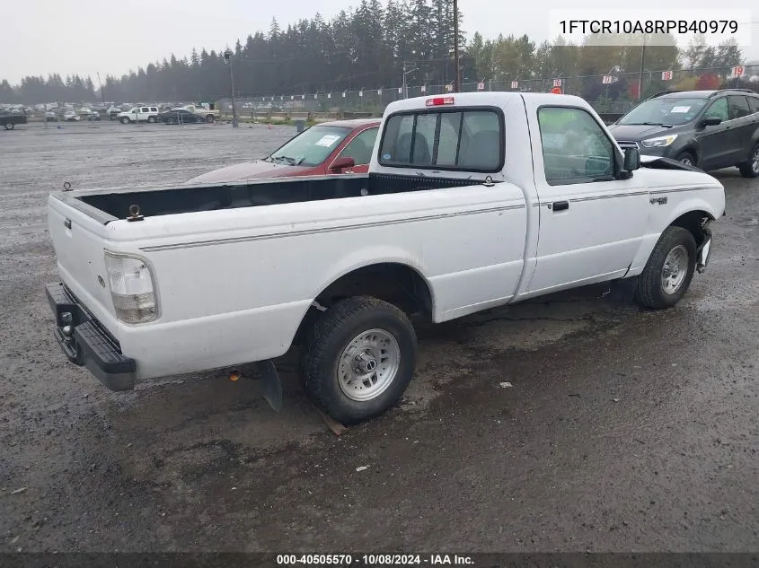 1994 Ford Ranger VIN: 1FTCR10A8RPB40979 Lot: 40505570