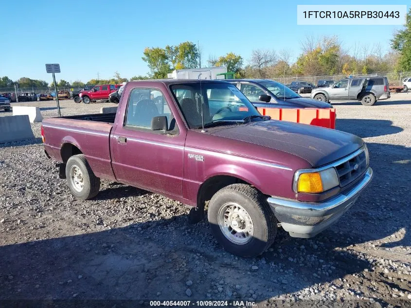 1994 Ford Ranger VIN: 1FTCR10A5RPB30443 Lot: 40544007