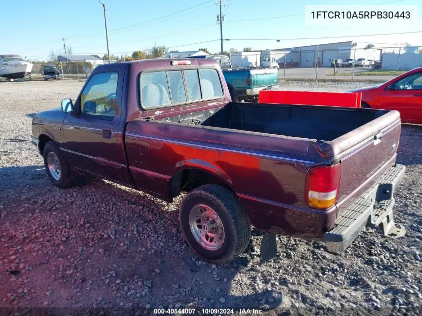 1994 Ford Ranger VIN: 1FTCR10A5RPB30443 Lot: 40544007