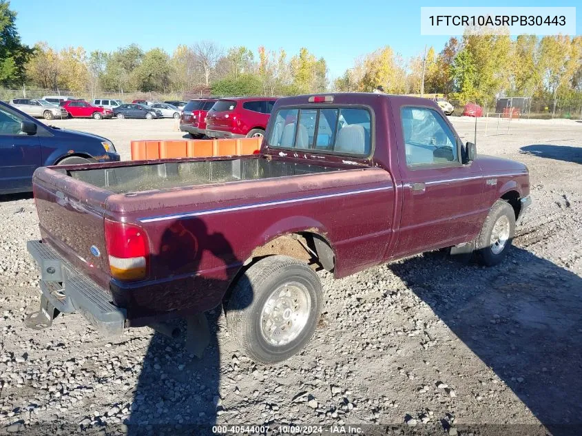 1994 Ford Ranger VIN: 1FTCR10A5RPB30443 Lot: 40544007