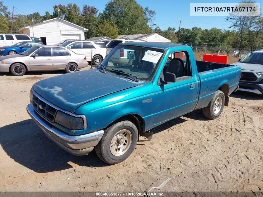 1994 Ford Ranger VIN: 1FTCR10A7RTA67174 Lot: 40651877