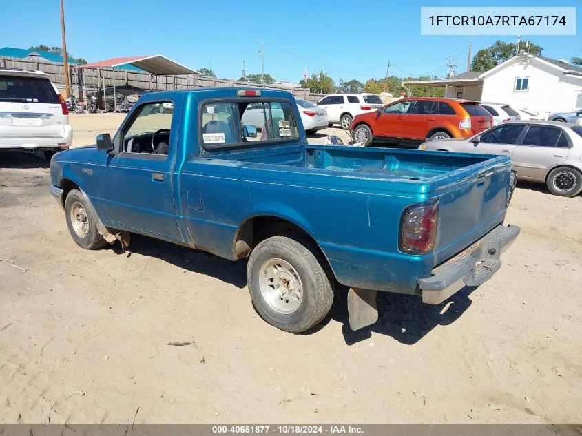 1994 Ford Ranger VIN: 1FTCR10A7RTA67174 Lot: 40651877