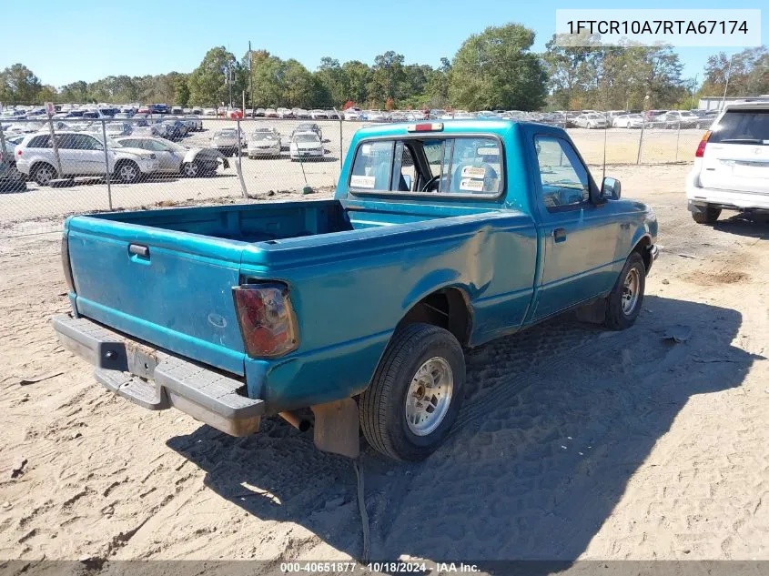 1994 Ford Ranger VIN: 1FTCR10A7RTA67174 Lot: 40651877