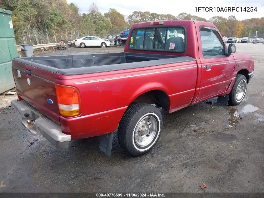 1994 Ford Ranger VIN: 1FTCR10A6RPC14254 Lot: 40776599