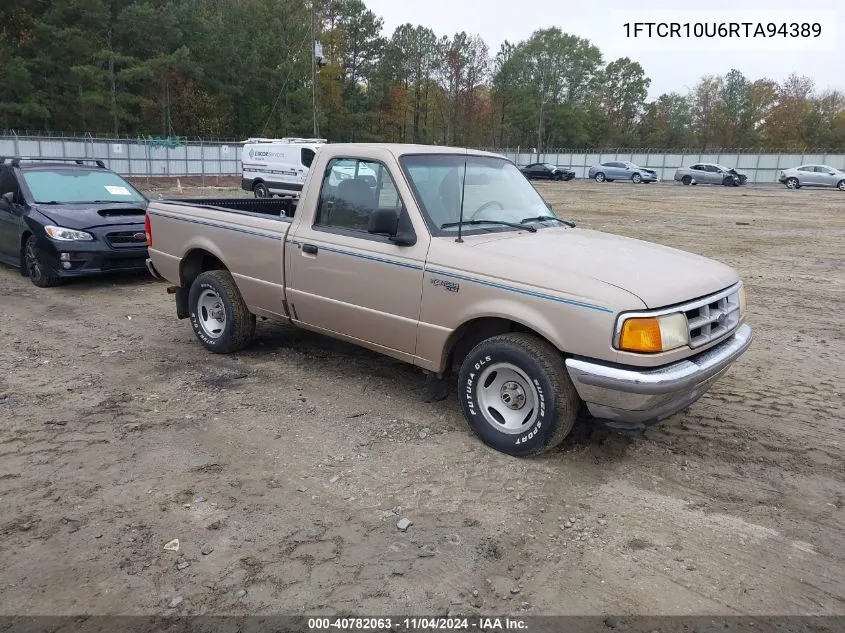 1994 Ford Ranger VIN: 1FTCR10U6RTA94389 Lot: 40782063