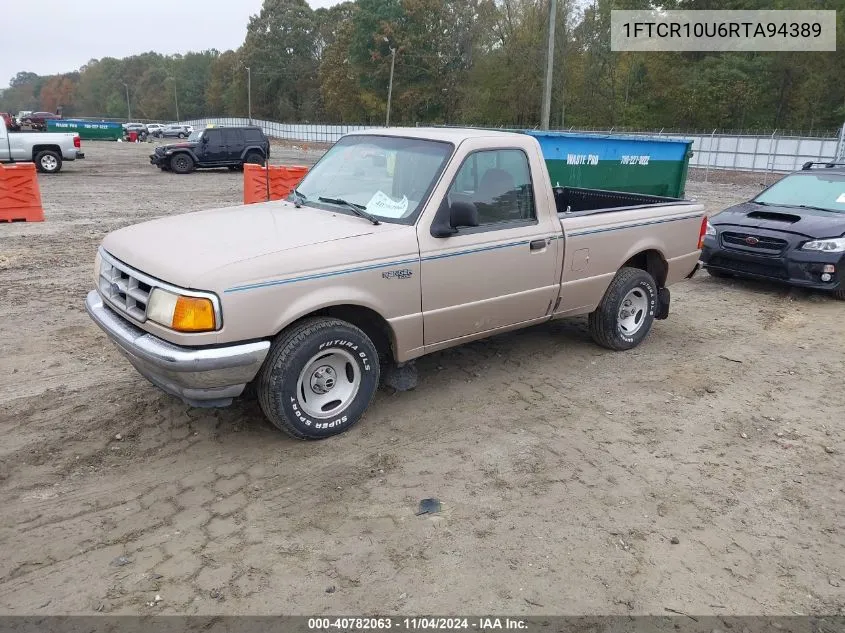 1994 Ford Ranger VIN: 1FTCR10U6RTA94389 Lot: 40782063