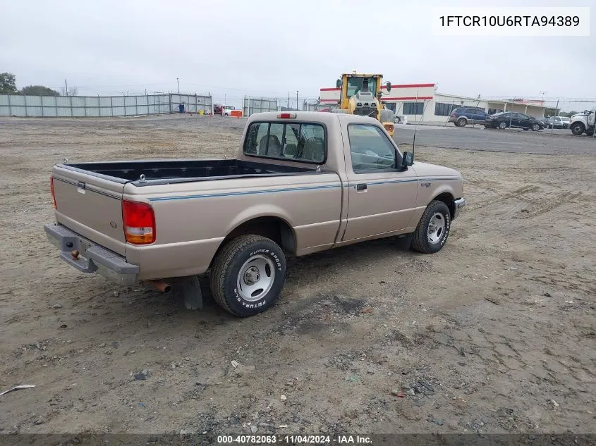 1994 Ford Ranger VIN: 1FTCR10U6RTA94389 Lot: 40782063