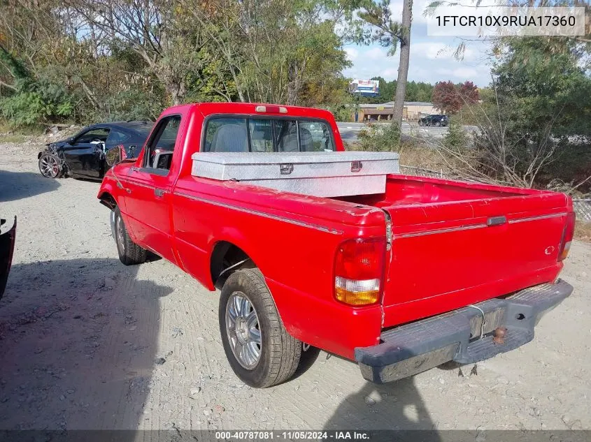 1994 Ford Ranger VIN: 1FTCR10X9RUA17360 Lot: 40787081