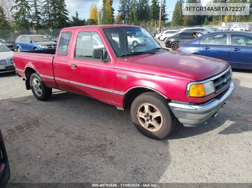 1994 Ford Ranger Super Cab VIN: 1FTCR14A5RTA72237 Lot: 40792526