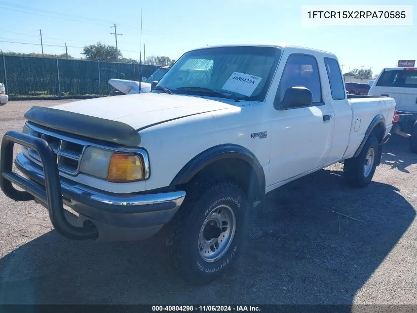 1994 Ford Ranger Super Cab VIN: 1FTCR15X2RPA70585 Lot: 40804298