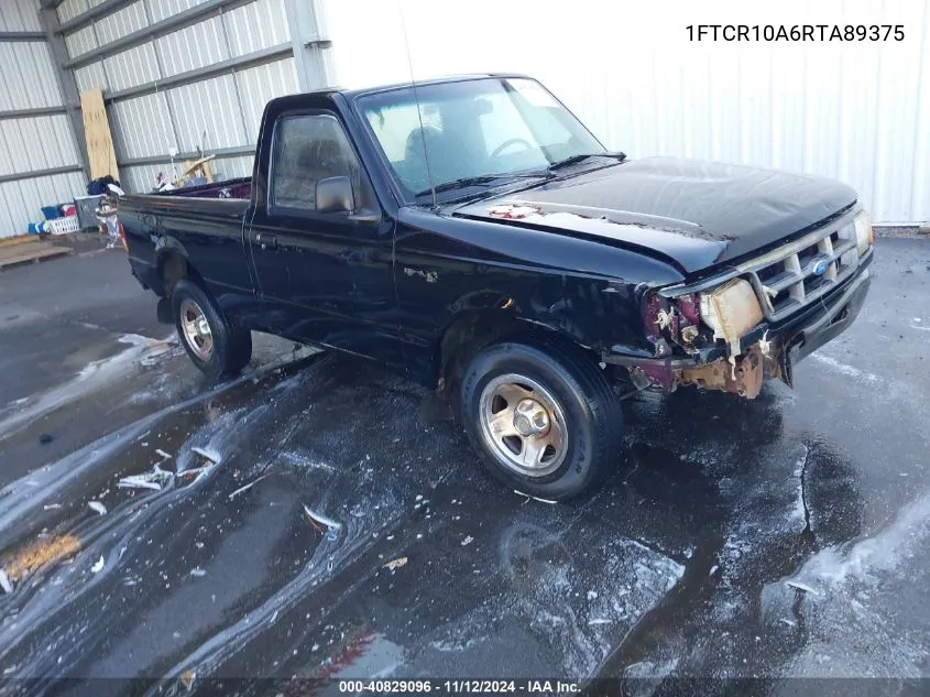 1994 Ford Ranger VIN: 1FTCR10A6RTA89375 Lot: 40829096