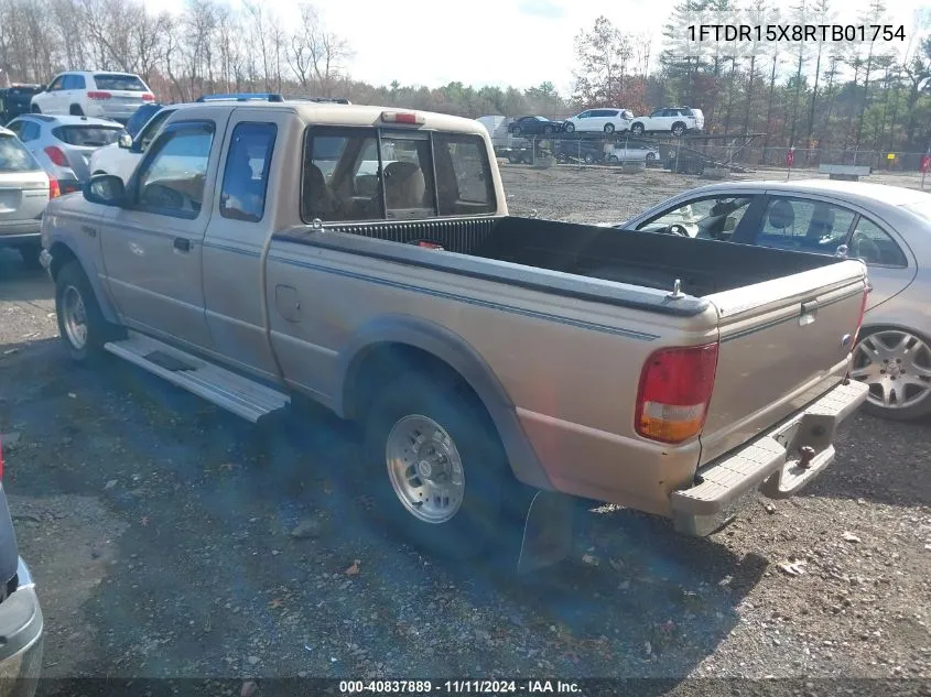 1994 Ford Ranger Super Cab VIN: 1FTDR15X8RTB01754 Lot: 40837889