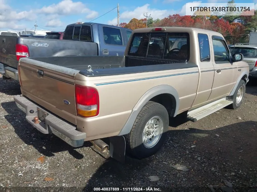 1994 Ford Ranger Super Cab VIN: 1FTDR15X8RTB01754 Lot: 40837889