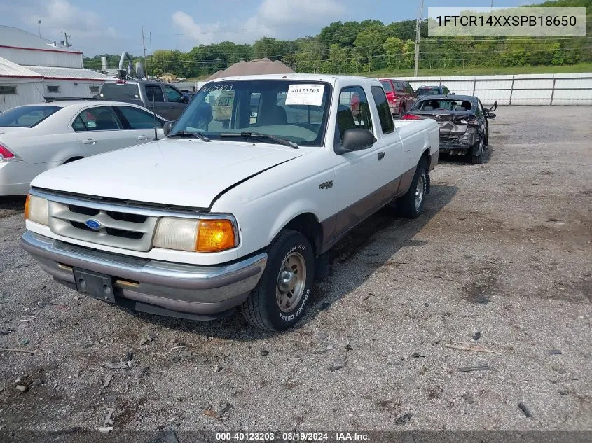 1995 Ford Ranger Super Cab VIN: 1FTCR14XXSPB18650 Lot: 40123203