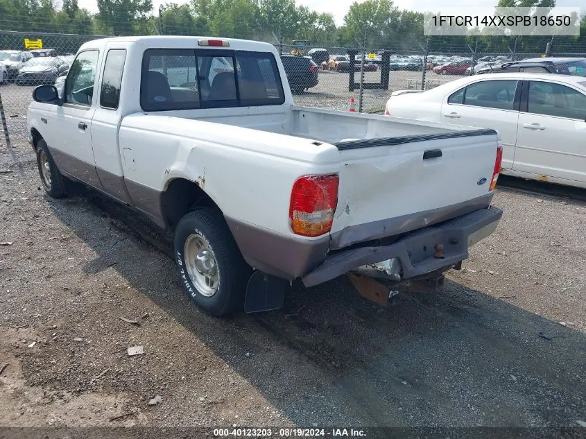 1995 Ford Ranger Super Cab VIN: 1FTCR14XXSPB18650 Lot: 40123203