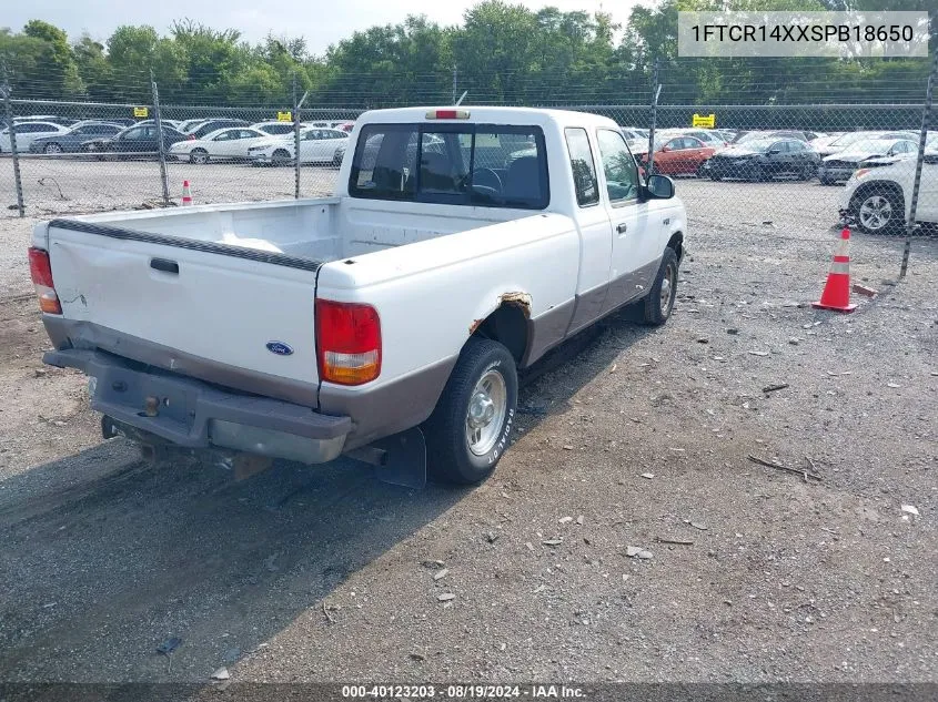 1995 Ford Ranger Super Cab VIN: 1FTCR14XXSPB18650 Lot: 40123203