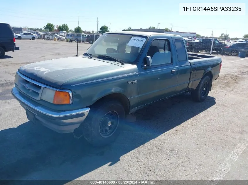 1995 Ford Ranger Super Cab VIN: 1FTCR14A6SPA33235 Lot: 40145609