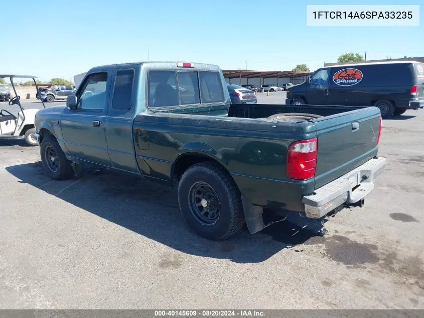 1995 Ford Ranger Super Cab VIN: 1FTCR14A6SPA33235 Lot: 40145609