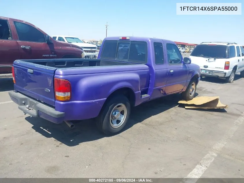 1995 Ford Ranger Super Cab VIN: 1FTCR14X6SPA55000 Lot: 40272185