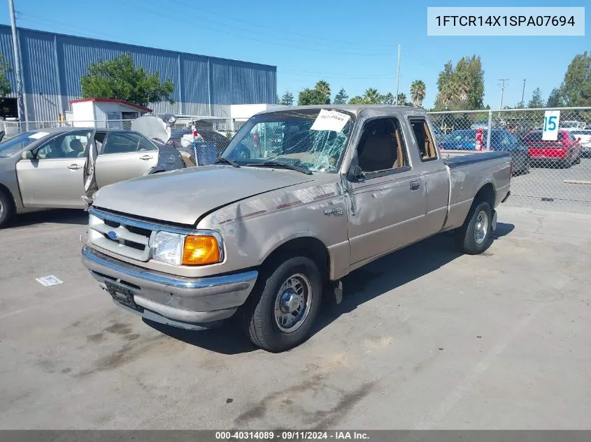 1995 Ford Ranger Super Cab VIN: 1FTCR14X1SPA07694 Lot: 40314089