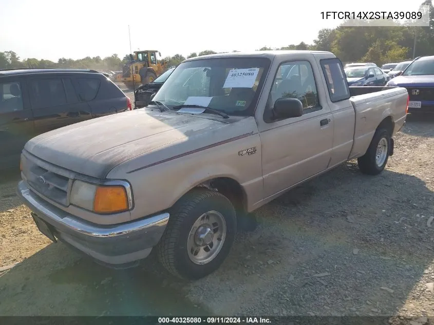 1995 Ford Ranger Super Cab VIN: 1FTCR14X2STA39089 Lot: 40325080