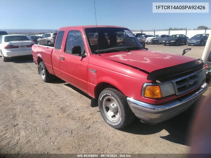 1995 Ford Ranger Super Cab VIN: 1FTCR14A0SPA92426 Lot: 40356804