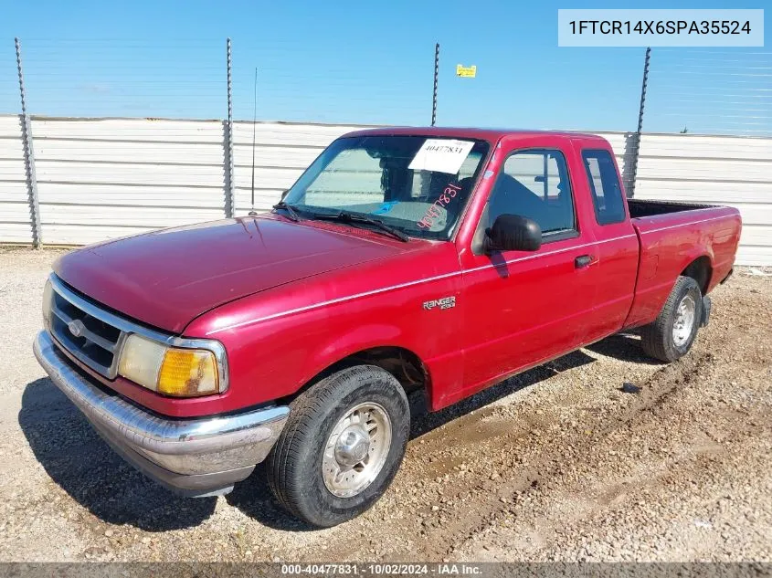 1995 Ford Ranger Super Cab VIN: 1FTCR14X6SPA35524 Lot: 40477831