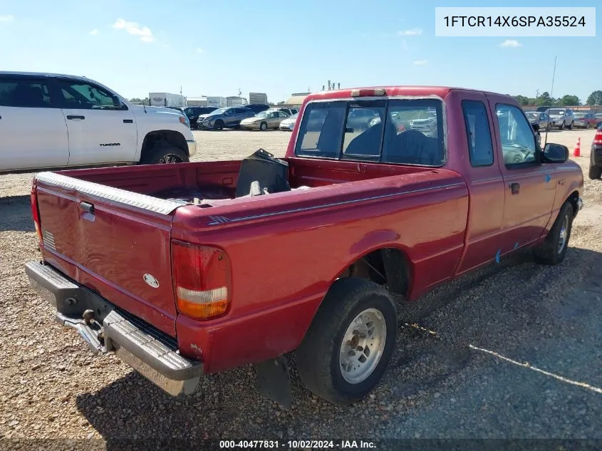 1995 Ford Ranger Super Cab VIN: 1FTCR14X6SPA35524 Lot: 40477831