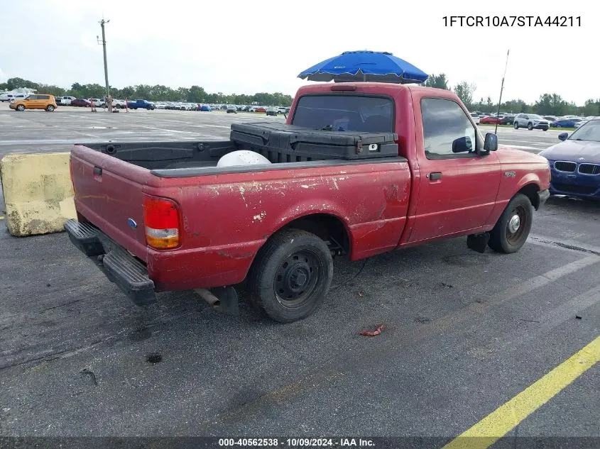 1995 Ford Ranger VIN: 1FTCR10A7STA44211 Lot: 40562538