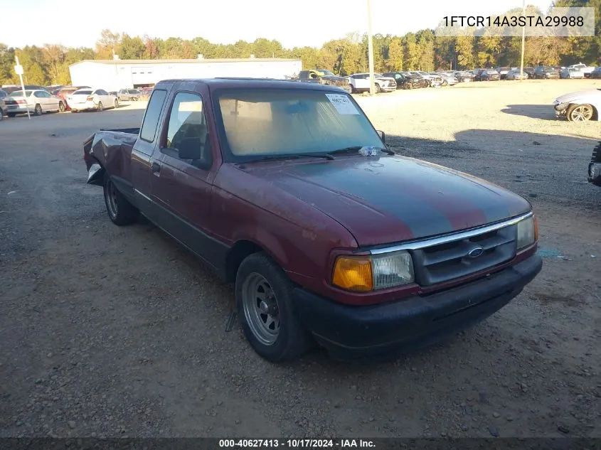 1995 Ford Ranger Super Cab VIN: 1FTCR14A3STA29988 Lot: 40627413