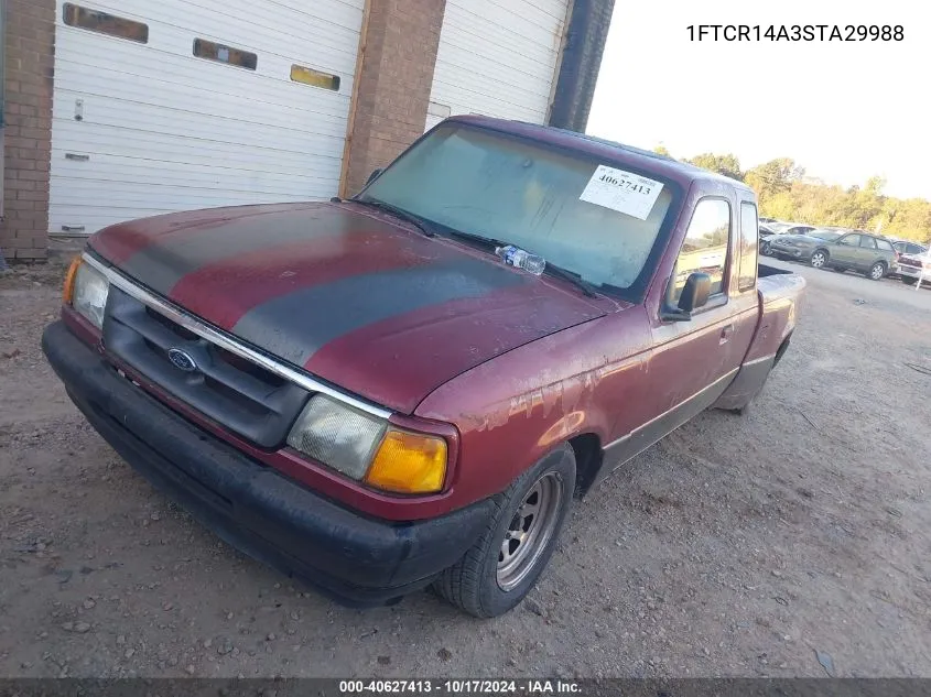 1995 Ford Ranger Super Cab VIN: 1FTCR14A3STA29988 Lot: 40627413