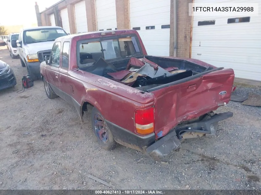 1995 Ford Ranger Super Cab VIN: 1FTCR14A3STA29988 Lot: 40627413