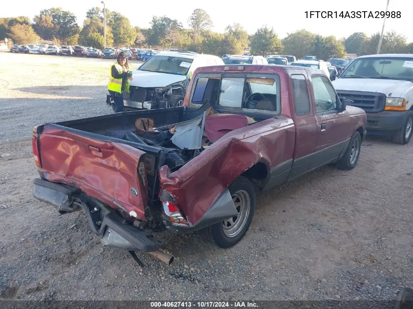 1995 Ford Ranger Super Cab VIN: 1FTCR14A3STA29988 Lot: 40627413