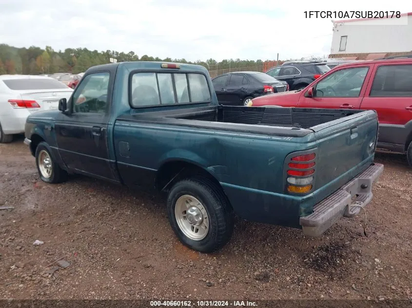 1995 Ford Ranger VIN: 1FTCR10A7SUB20178 Lot: 40660162