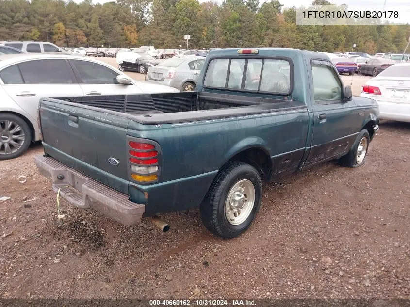 1995 Ford Ranger VIN: 1FTCR10A7SUB20178 Lot: 40660162