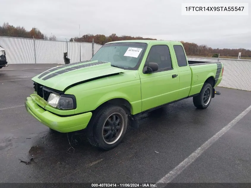 1995 Ford Ranger Super Cab VIN: 1FTCR14X9STA55547 Lot: 40783414