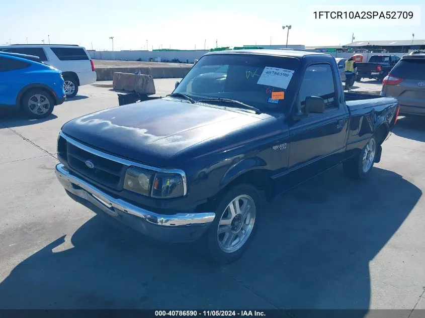 1995 Ford Ranger VIN: 1FTCR10A2SPA52709 Lot: 40786590