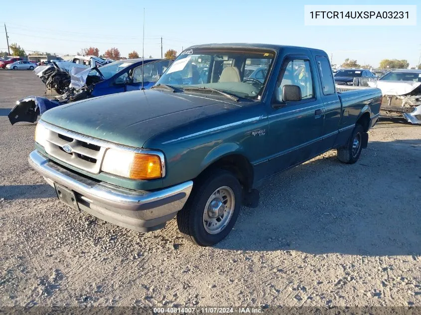 1995 Ford Ranger Super Cab VIN: 1FTCR14UXSPA03231 Lot: 40814007