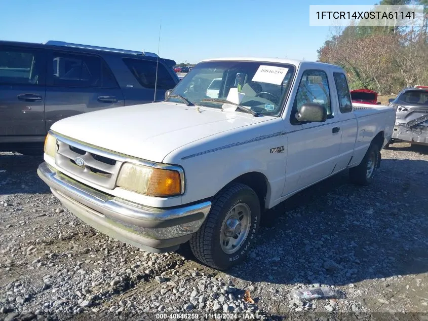 1995 Ford Ranger Super Cab VIN: 1FTCR14X0STA61141 Lot: 40846259