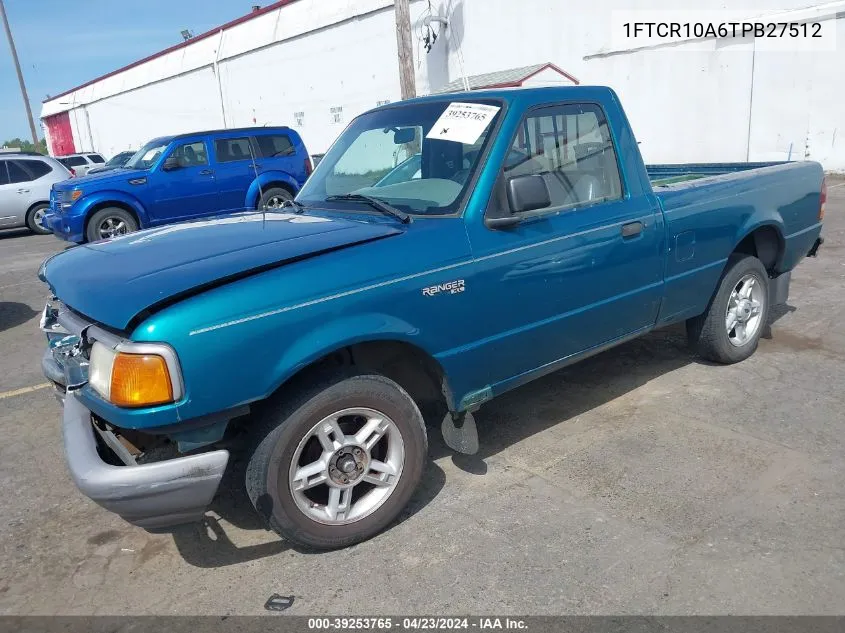 1996 Ford Ranger VIN: 1FTCR10A6TPB27512 Lot: 39253765