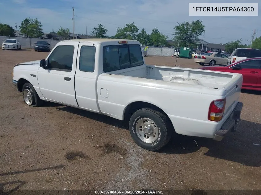 1996 Ford Ranger Super Cab VIN: 1FTCR14U5TPA64360 Lot: 39708466