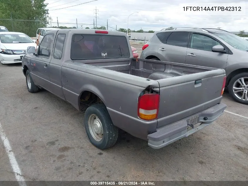 1996 Ford Ranger Super Cab VIN: 1FTCR14A4TPB42312 Lot: 39715435