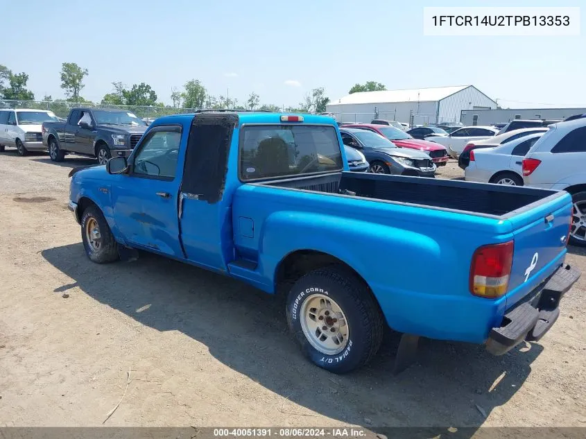 1996 Ford Ranger Super Cab VIN: 1FTCR14U2TPB13353 Lot: 40051391