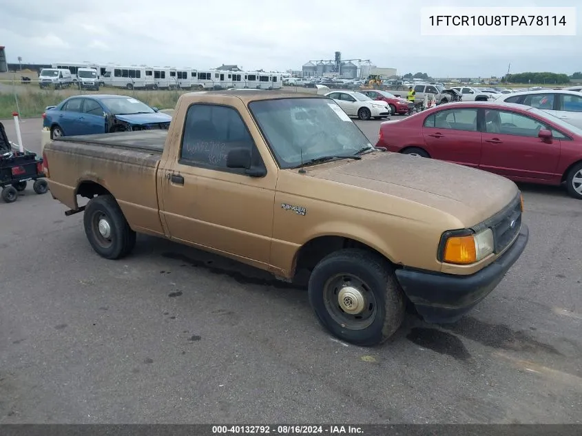 1996 Ford Ranger VIN: 1FTCR10U8TPA78114 Lot: 40132792