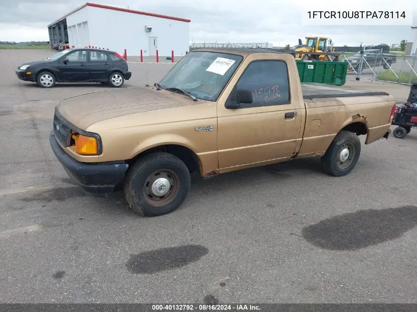 1996 Ford Ranger VIN: 1FTCR10U8TPA78114 Lot: 40132792