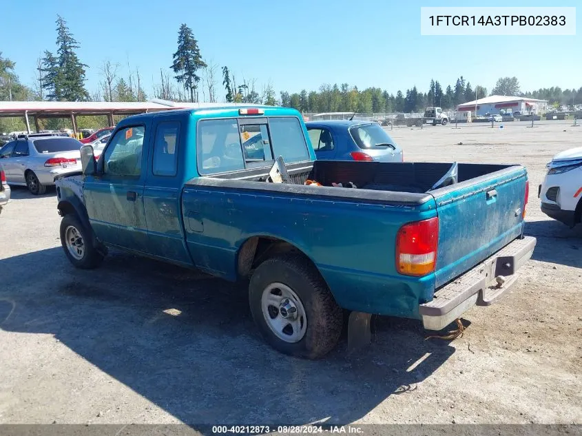 1996 Ford Ranger Super Cab VIN: 1FTCR14A3TPB02383 Lot: 40212873