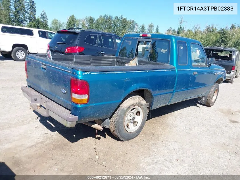 1996 Ford Ranger Super Cab VIN: 1FTCR14A3TPB02383 Lot: 40212873