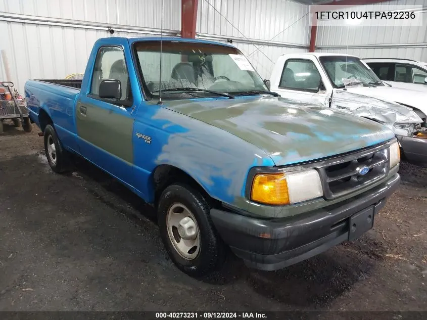 1996 Ford Ranger VIN: 1FTCR10U4TPA92236 Lot: 40273231